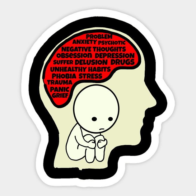 Mental Health Matters Sticker by Xenia's Clothing